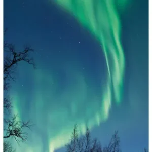 Expressversand Selbstklebendes Poster Polarlicht in Schweden 80 x 200 cm