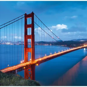 Günstig Selbstklebendes Poster Golden Gate Bridge in San Francisco USA 50 x 125 cm