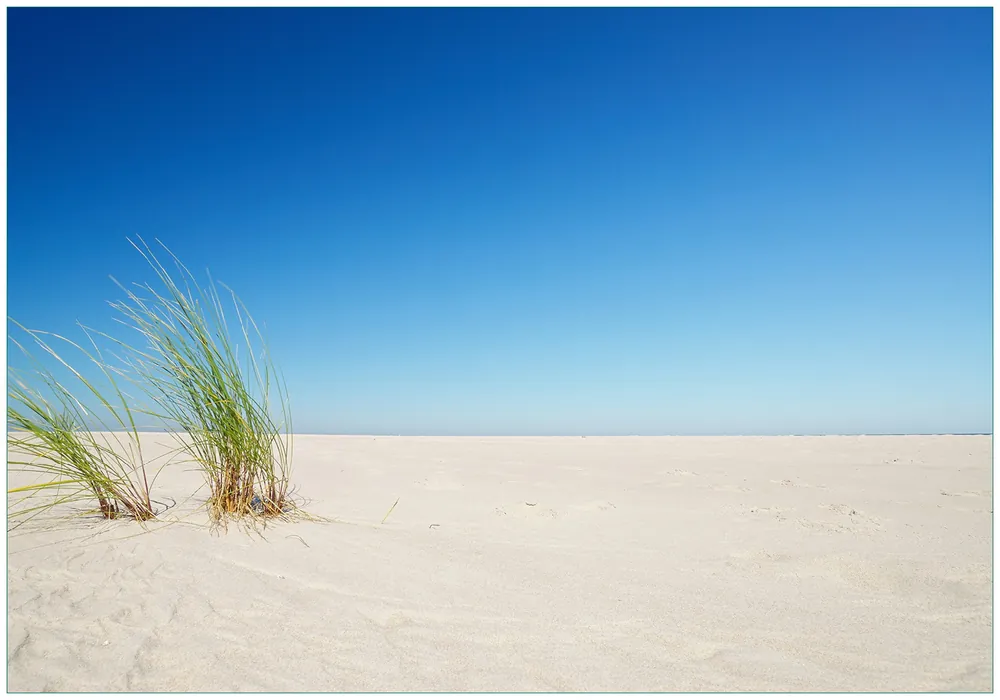 Vliestapete Sandstrand unter blauem Himmel 350 x 245 cm Billig