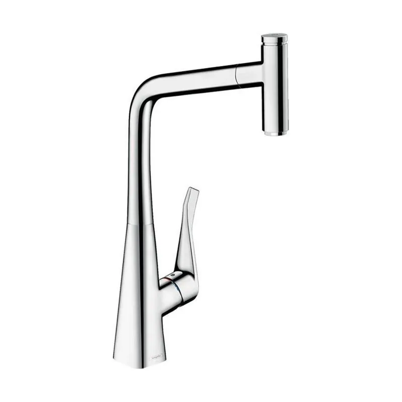 hansgrohe Küchenarmatur 320 Metris Select M71 | ausziehbarer Auslauf Highlight