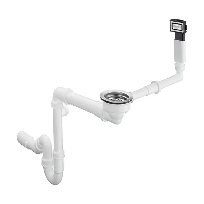 hansgrohe D16-10 Manuelle Ab- und Überlaufgarnitur für Einzelbecken für hansgrohe Granitspülen Knallerangebot